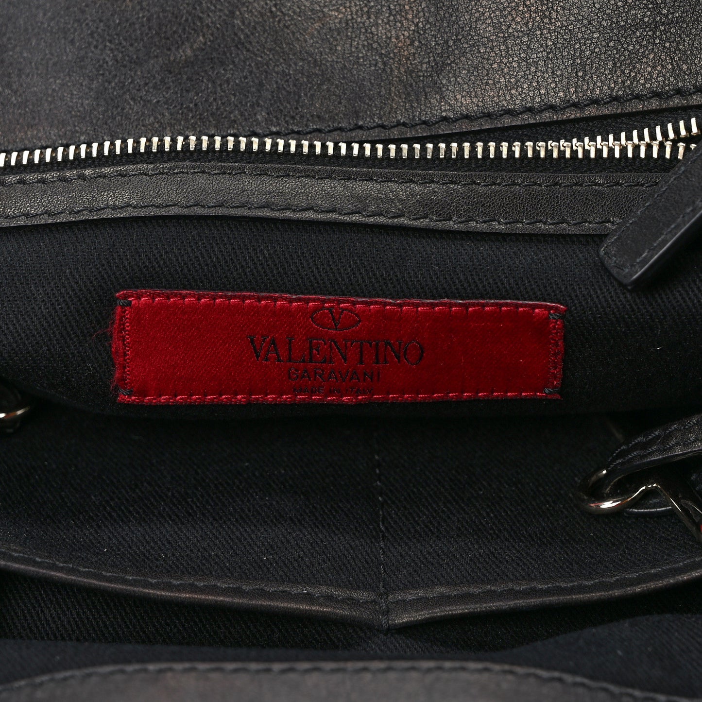 Calfskin Rockstud New Dome Bucket Tote Black