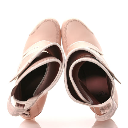Fendi Vitello Logo Tape Promenade Ankle Boots 39 Rose 2 of 8