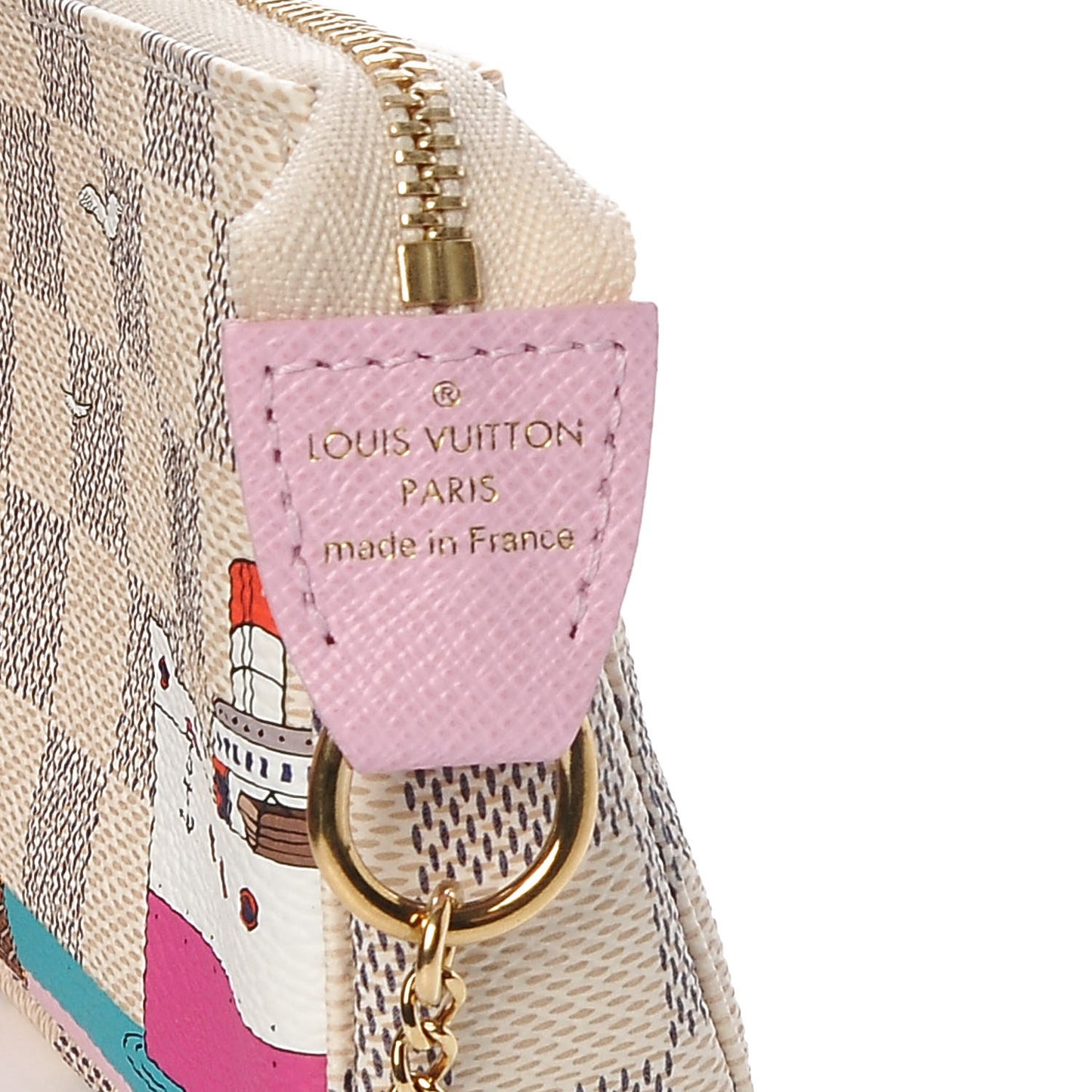 Damier Azur 2016 Christmas Animation Mini Pochette Accessories