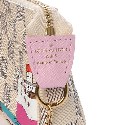 Louis Vuitton Damier Azur 2016 Christmas Animation Mini Pochette Accessories 6 of 8