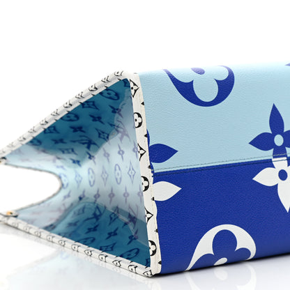 Louis Vuitton Monogram Giant Hamptons Onthego Blue 9 of 10