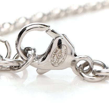 Chanel Crystal Pearl CC Bracelet Silver 5 of 5