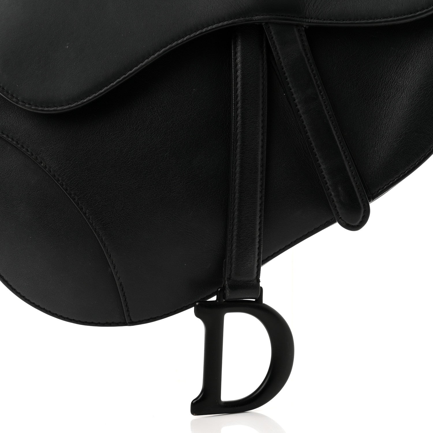 Christian Dior Ultra Matte Calfskin Saddle Bag Black 11 of 11