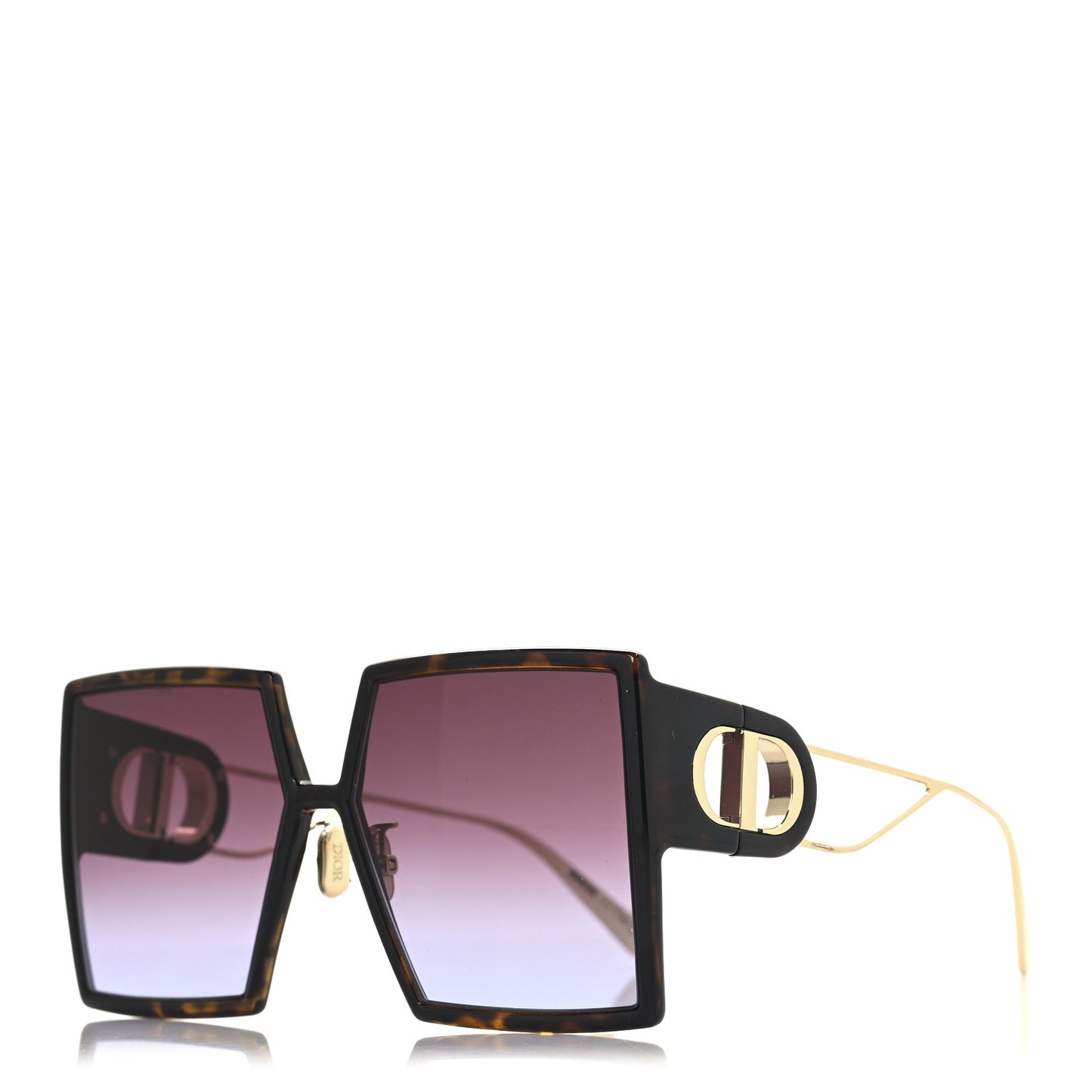 Square 30 Montaigne Sunglasses Tortoise