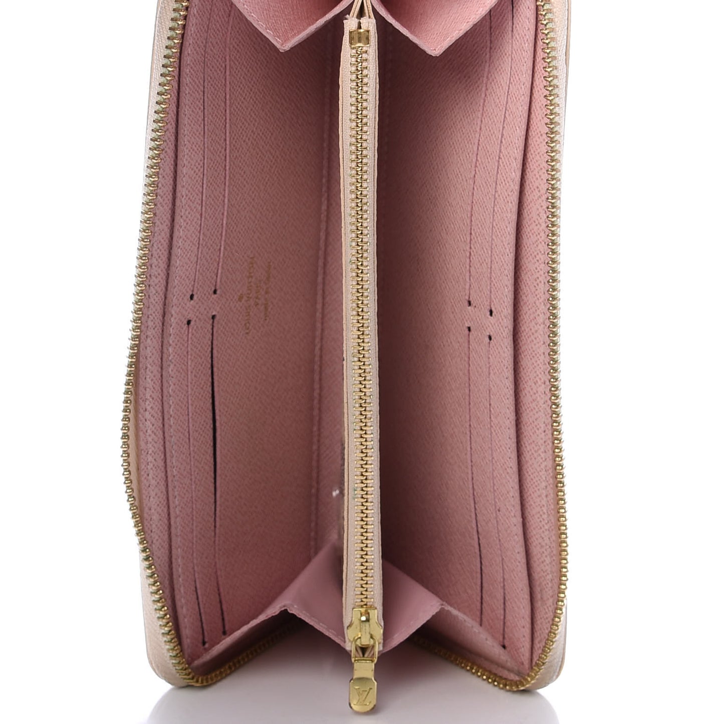 Damier Azur Clemence Wallet Rose Ballerine