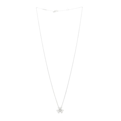 Van Cleef & Arpels 18K White Gold Diamond Mini Frivole Pendant Necklace 3 of 6