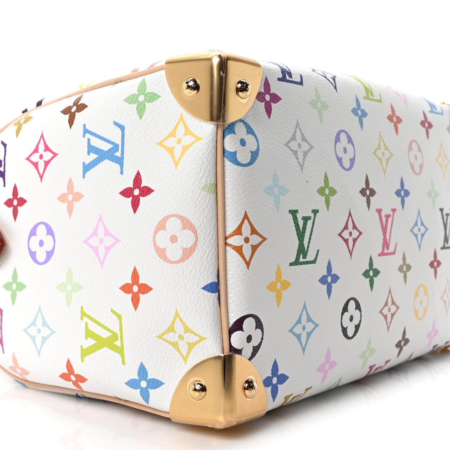 LV X TM Monogram Multicolor Speedy Bandouliere 25 White