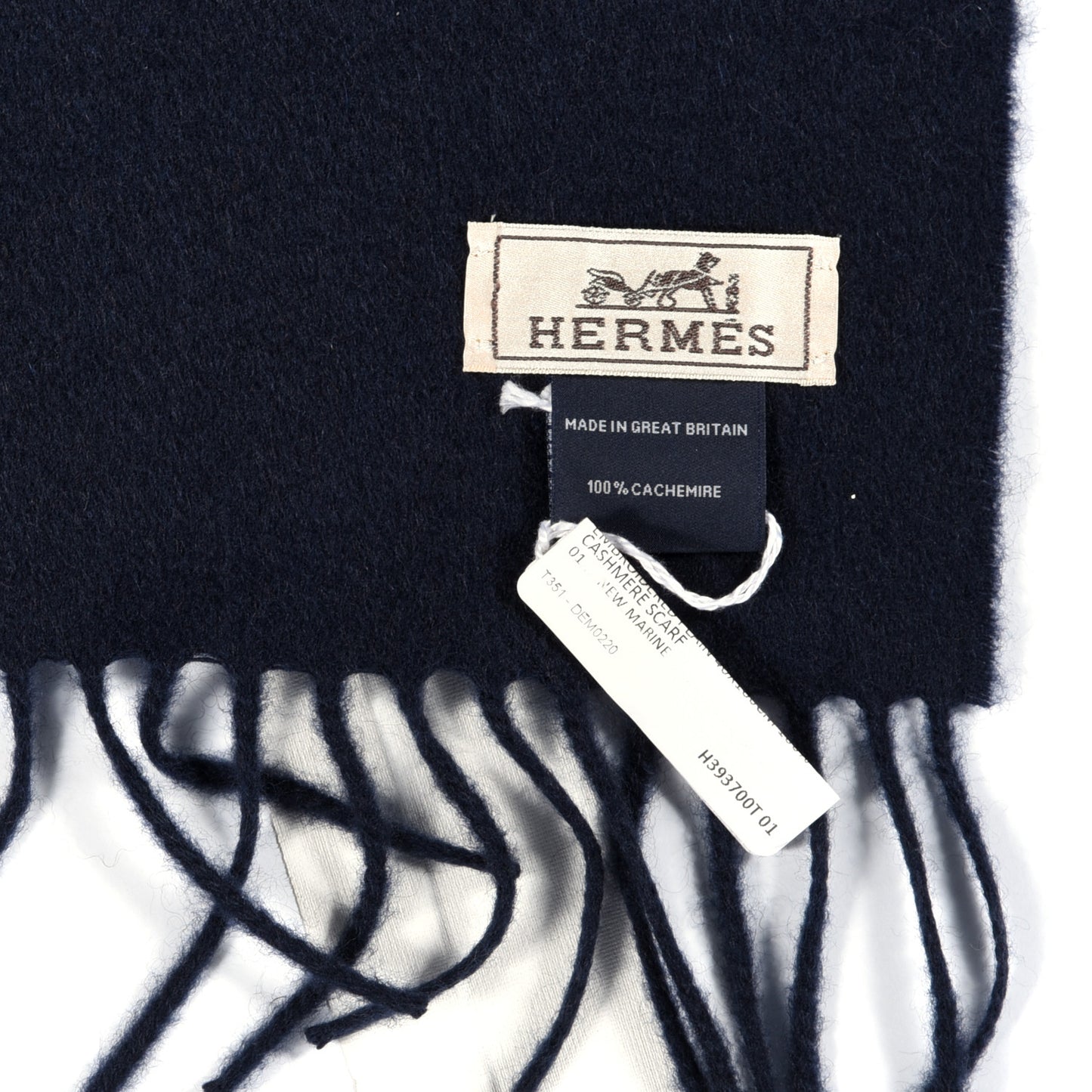Cashmere Muffler Navy