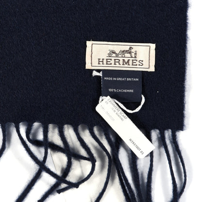 Hermes Cashmere Muffler Navy 4 of 4
