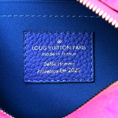 Louis Vuitton Taurillon Illusion Mini Soft Trunk Bleu Rose 6 of 9