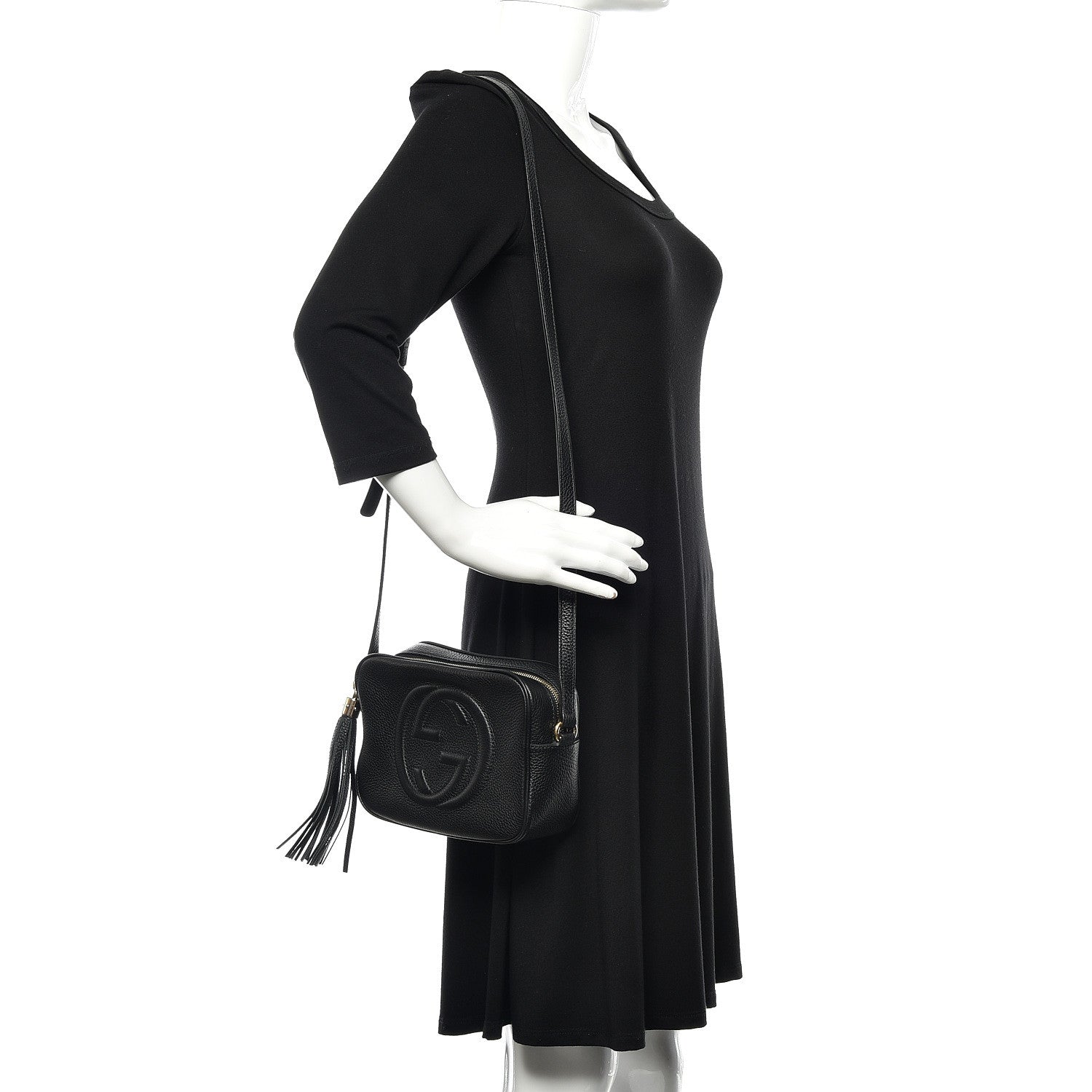Gucci Pebbled Calfskin Small Soho Disco Bag Black 2 of 10