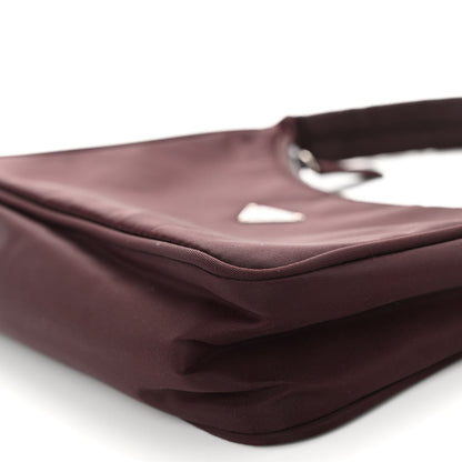 Prada Nylon Vela Shoulder Bag Granato 9 of 9