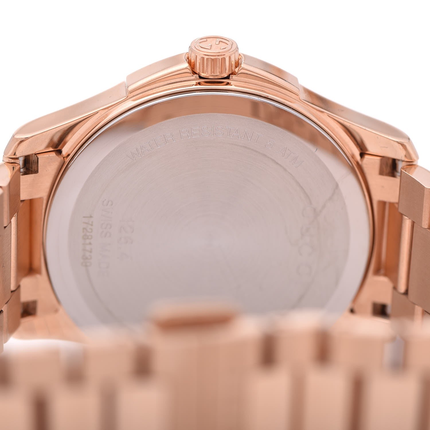 Gucci Stainless Steel 38mm G-Timeless Diamante Quartz Watch Rose 5 of 10