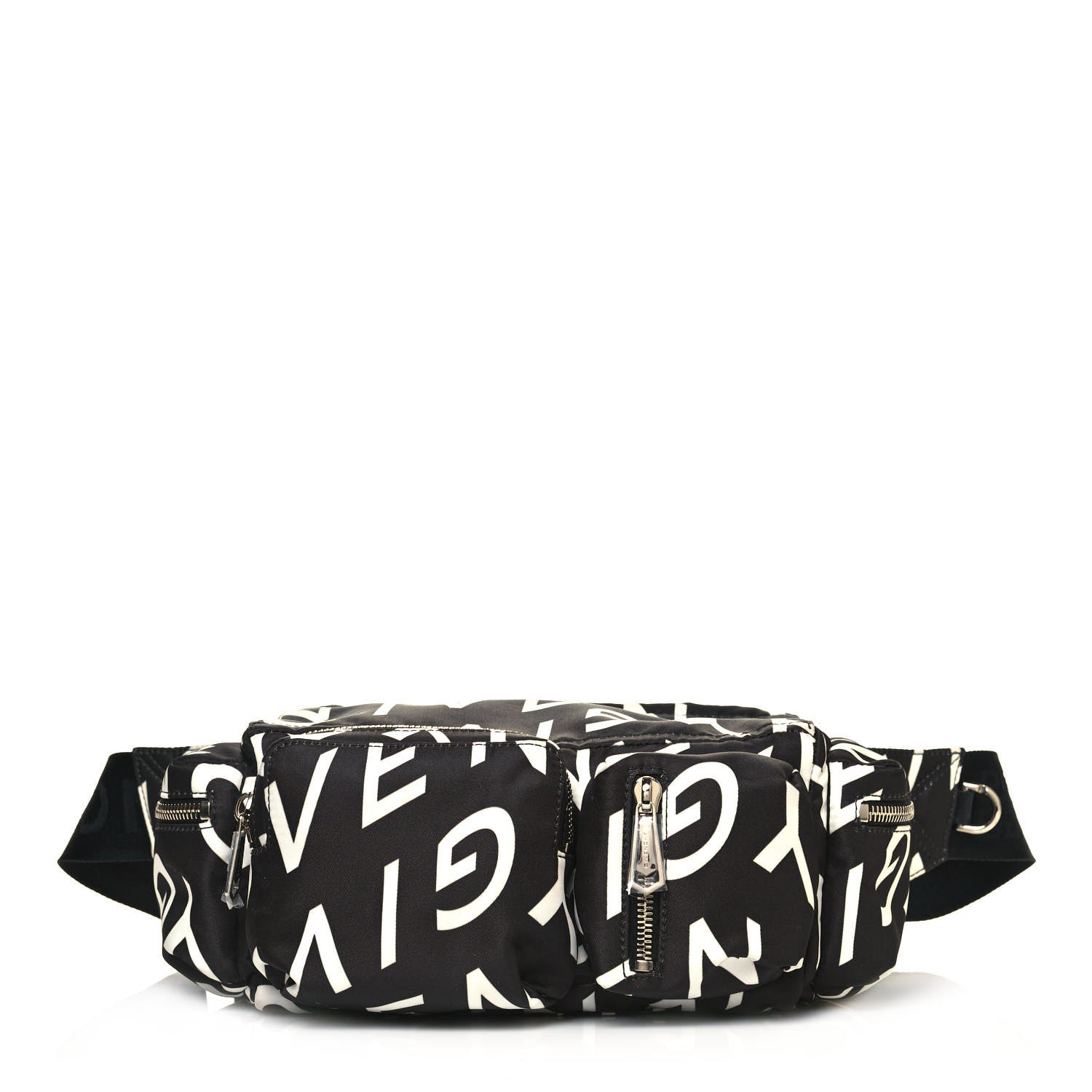 Givenchy Nylon Allover Logo Belt Bag Black 1 of 10