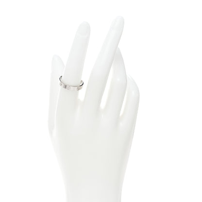 Cartier 18K White Gold 3.5mm LOVE Wedding Band Ring 55 7.25 2 of 4