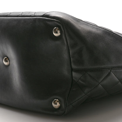 Chanel Calfskin Quilted Large Cambon Tote Black White 10 of 12