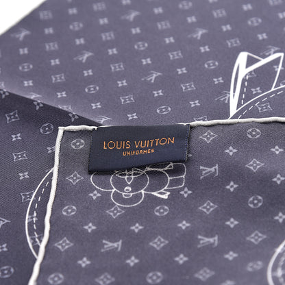 Louis Vuitton Silk Monogram Vivienne Pocket Square 3 of 3