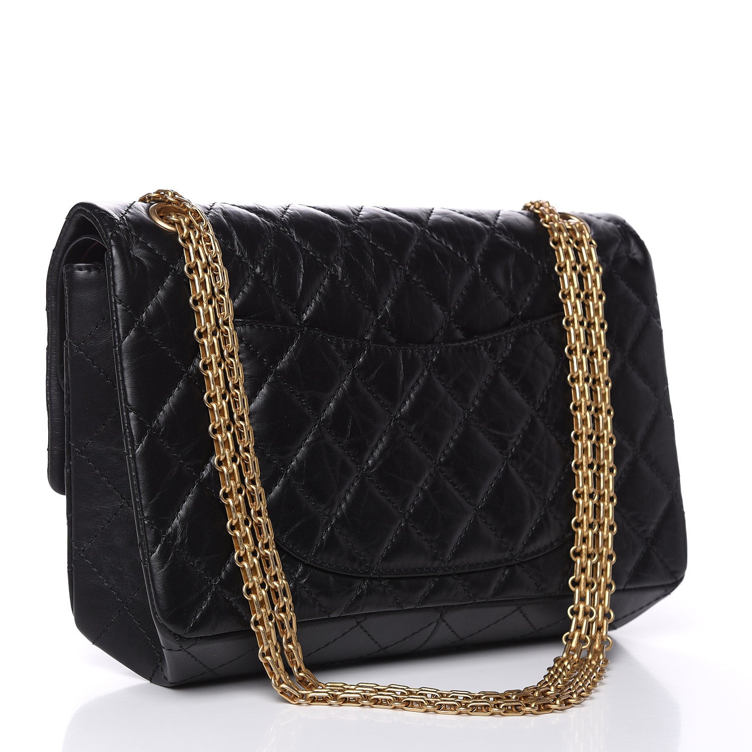 Chanel Aged Calfskin Quilted 2.55 Reissue 226 Flap Black 3 of 11