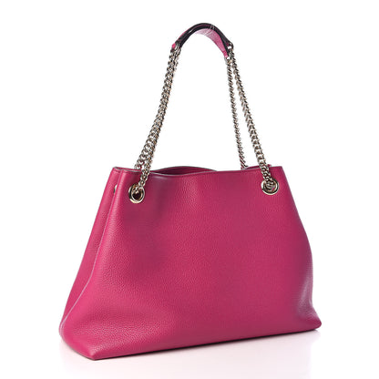 Gucci Cellarius Calfskin Medium Soho Chain Shoulder Bag Bright Bouganville 3 of 13
