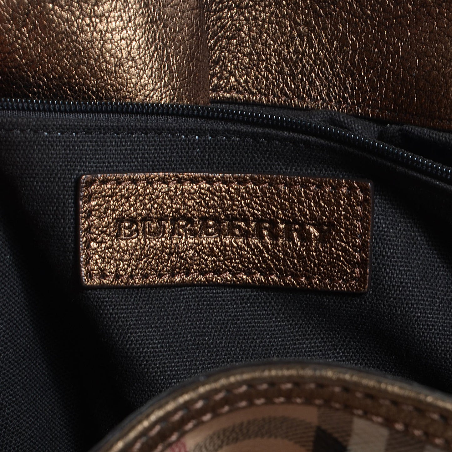 Haymarket Check Medium Golderton Tote Bronze