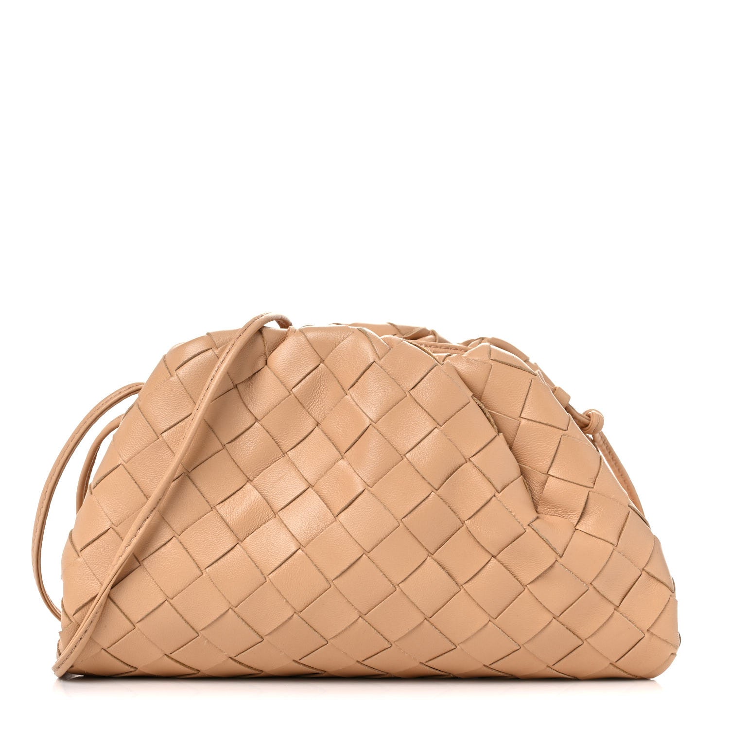 Bottega Veneta Nappa Intrecciato The Mini Pouch Almond 1 of 14