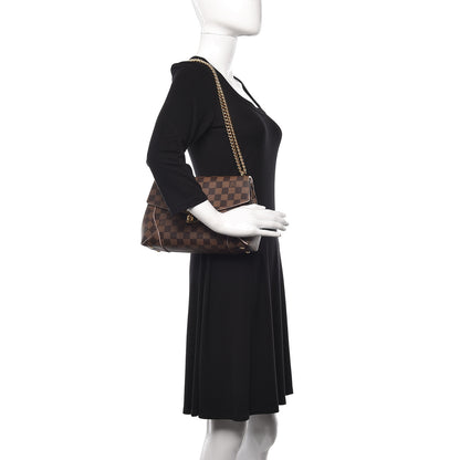 Louis Vuitton Damier Ebene Caissa Clutch Rose Ballerine 2 of 9