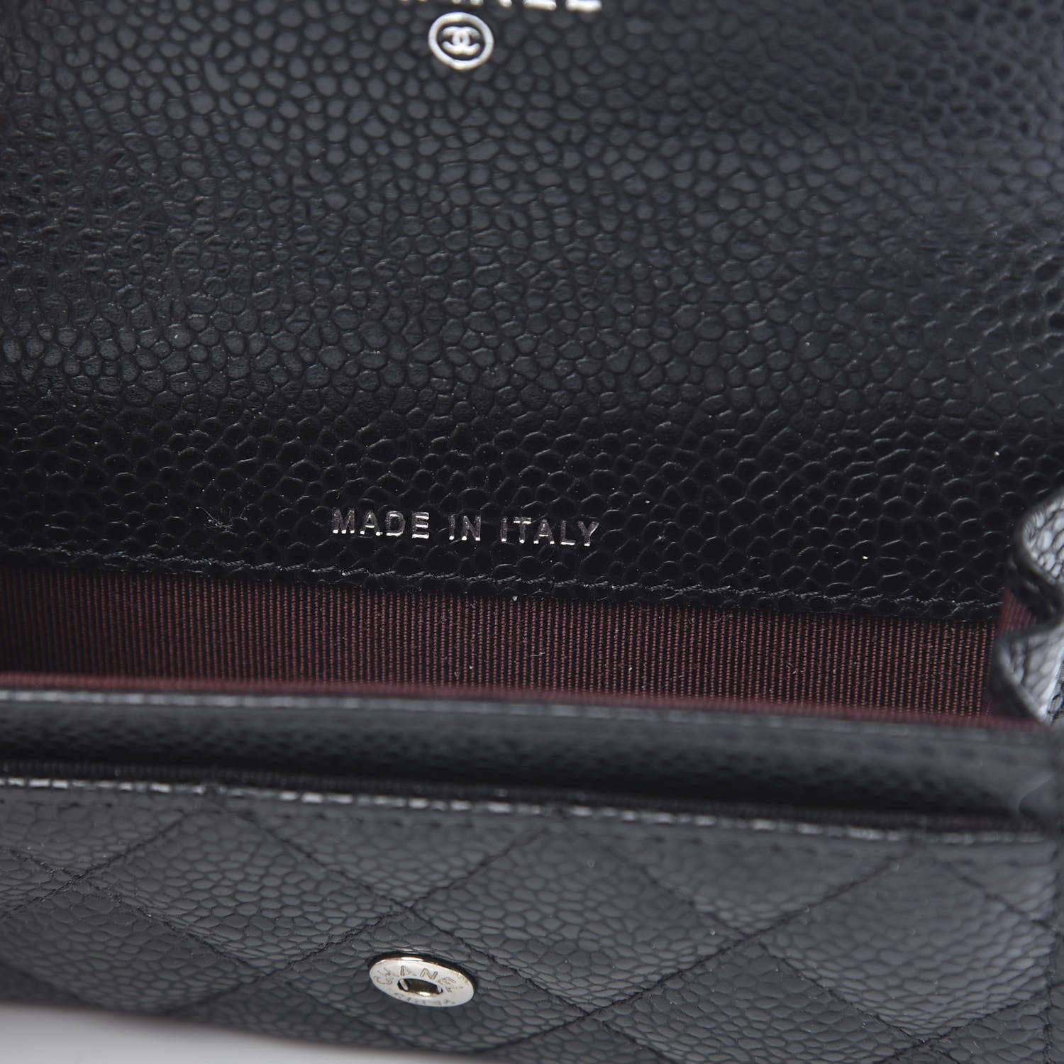 Chanel Caviar Quilted Flap Card Holder Wallet Black 7 of 9