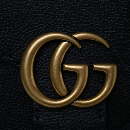 Gucci Calfskin Small GG Marmont Top Handle Bag Black 12 of 12