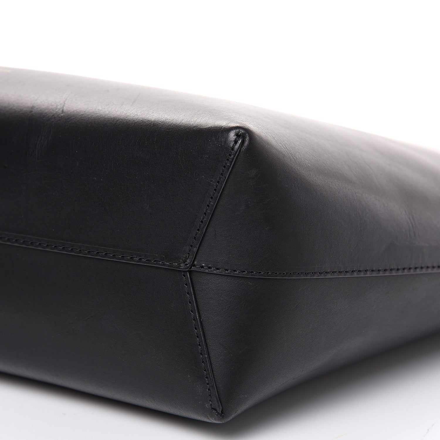 Mansur Gavriel Calfskin Small Shopping Tote Black Flamma 9 of 15