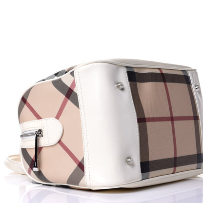 Burberry Nova Check Bowling Bag White 10 of 11