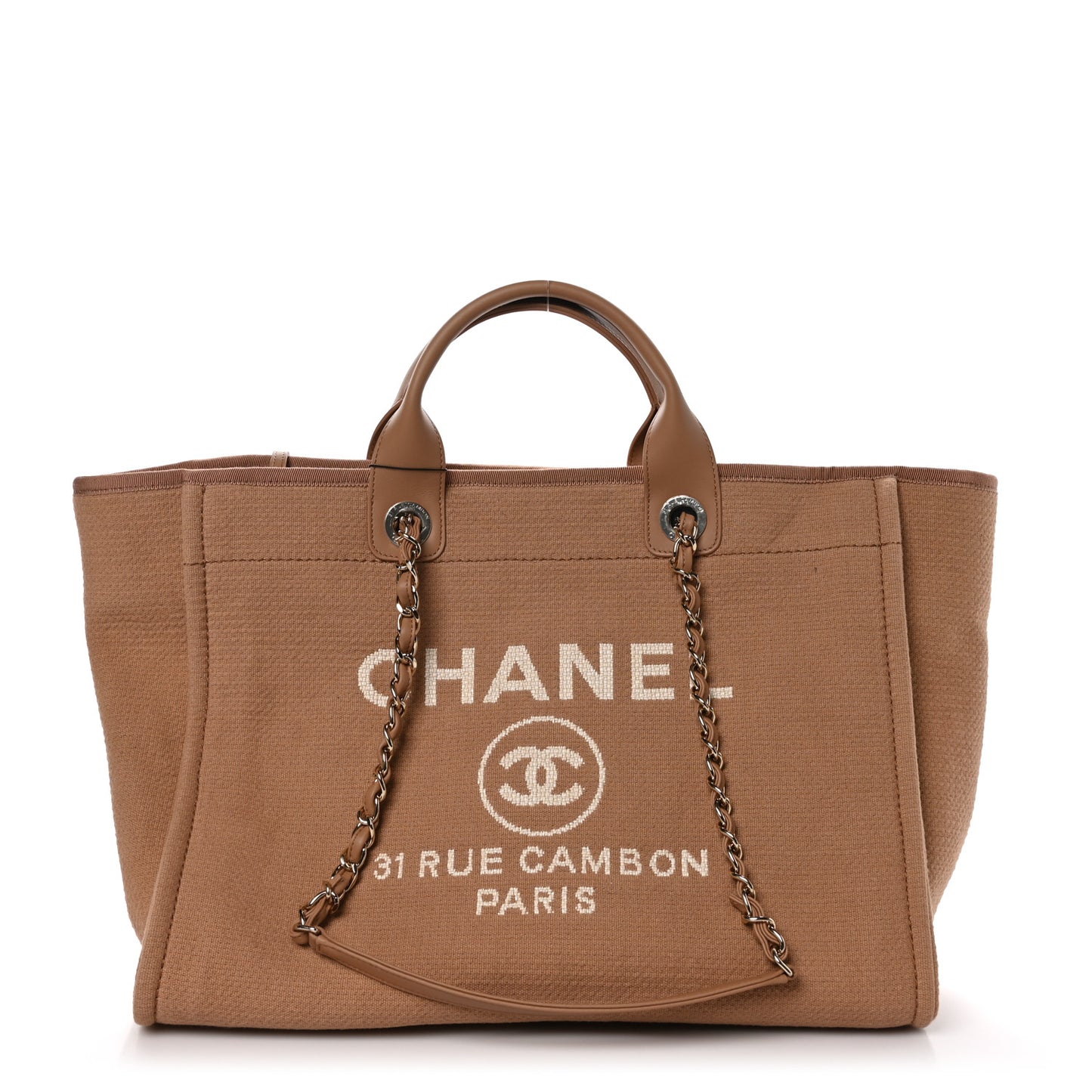Mixed Fibers Medium Deauville Tote Camel