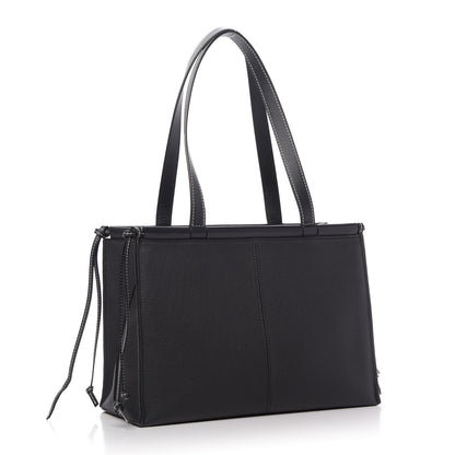 Loewe Grained Calfskin Small Cushion Tote Black 3 of 8
