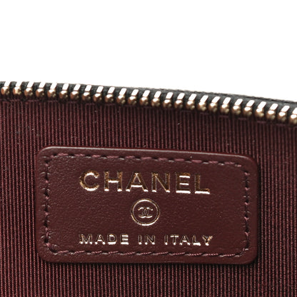 Chanel Caviar Quilted Zip Card Holder Wallet Black 6 of 11