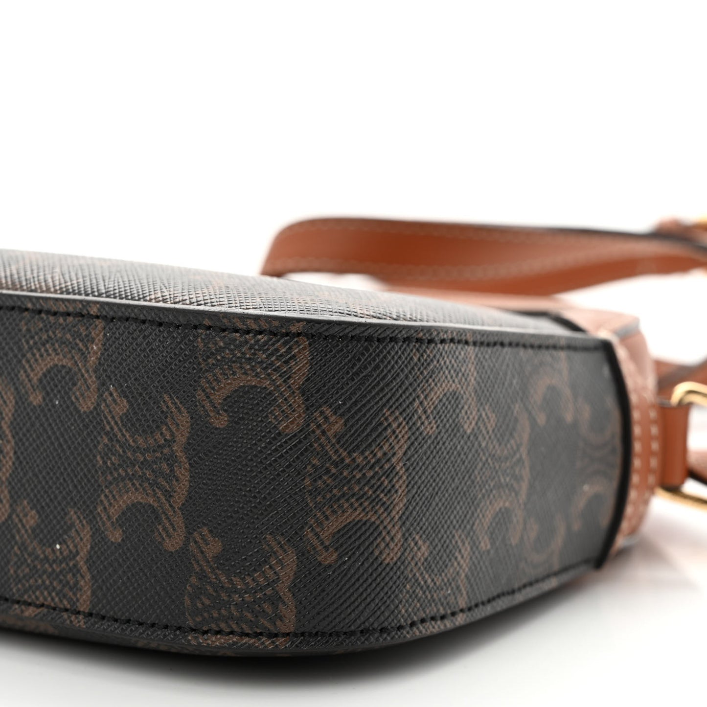 Triomphe Canvas Small Camera Bag Tan