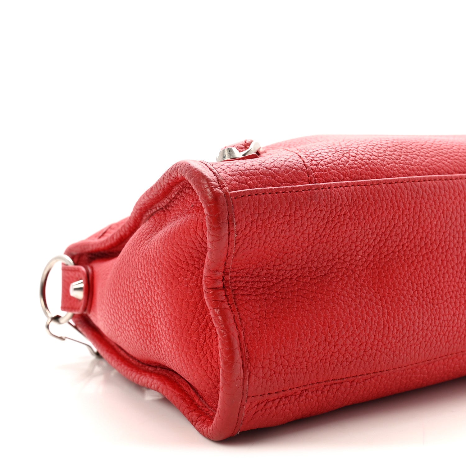 Balenciaga Vibrato Calfskin Classic Silver Hardware S City Rouge Cerise 10 of 11