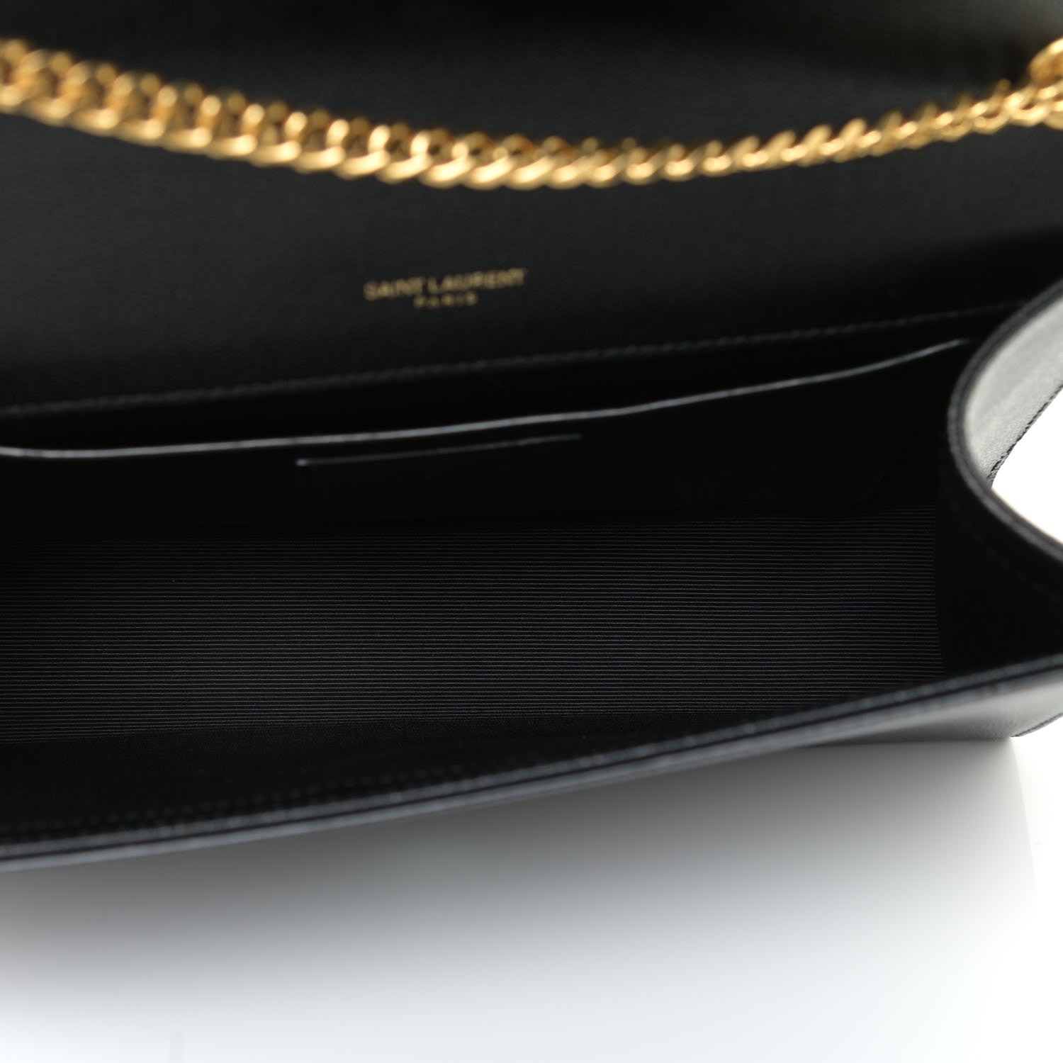 Saint Laurent Grain De Poudre Medium Classic Monogram Kate Satchel Black 7 of 12
