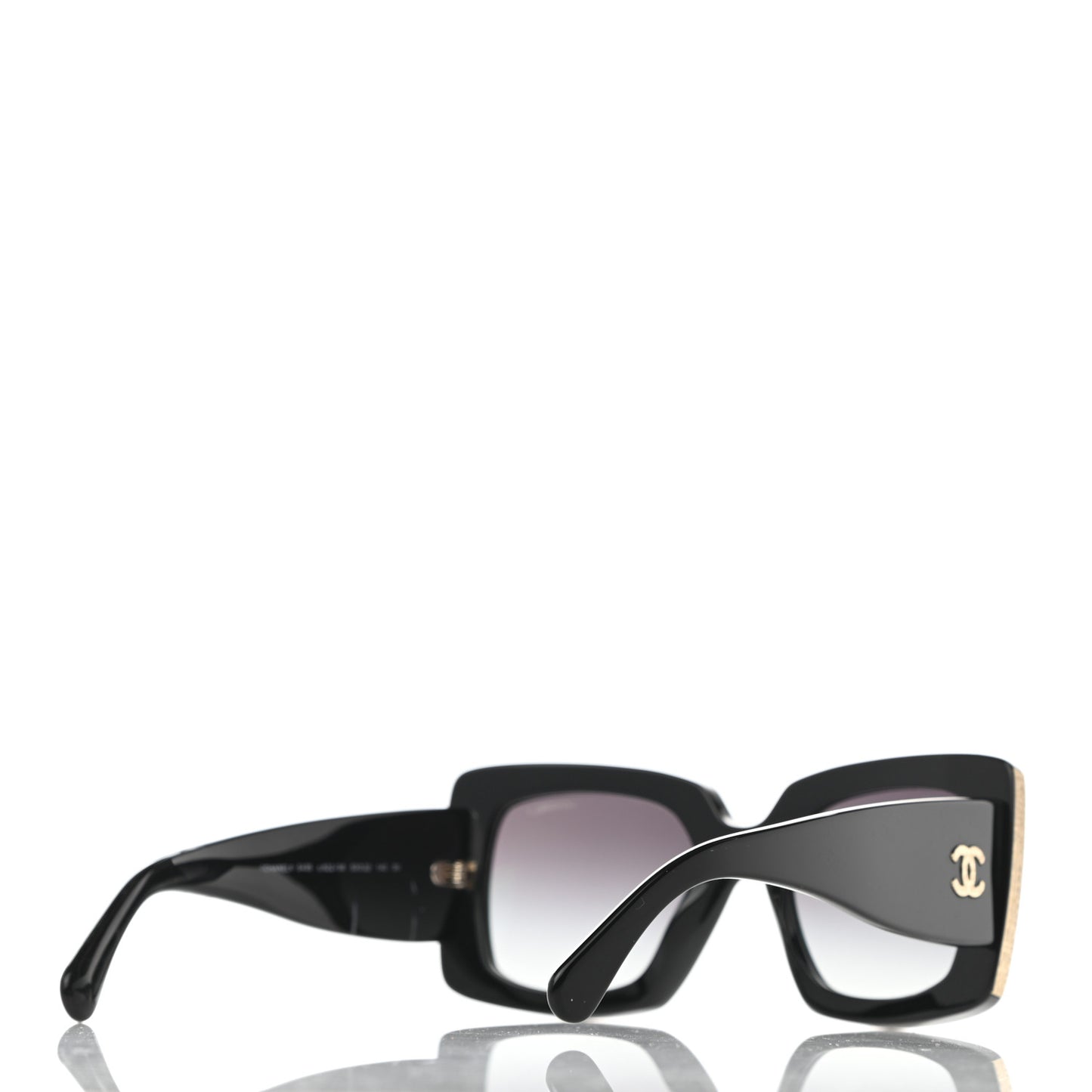 Acetate Rectangle Sunglasses 5435 Black