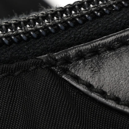 Prada Tessuto Nylon Soft Calfskin Shoulder Bag Black 12 of 13