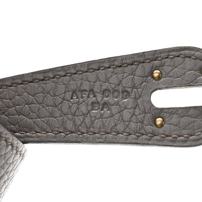 Hermes Taurillon Clemence Lindy 30 Etain 7 of 11