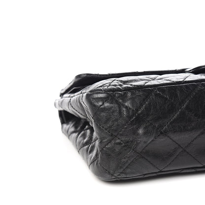 Chanel Glazed Aged Calfskin Quilted 2.55 Reissue 227 Flap Black 8 of 10