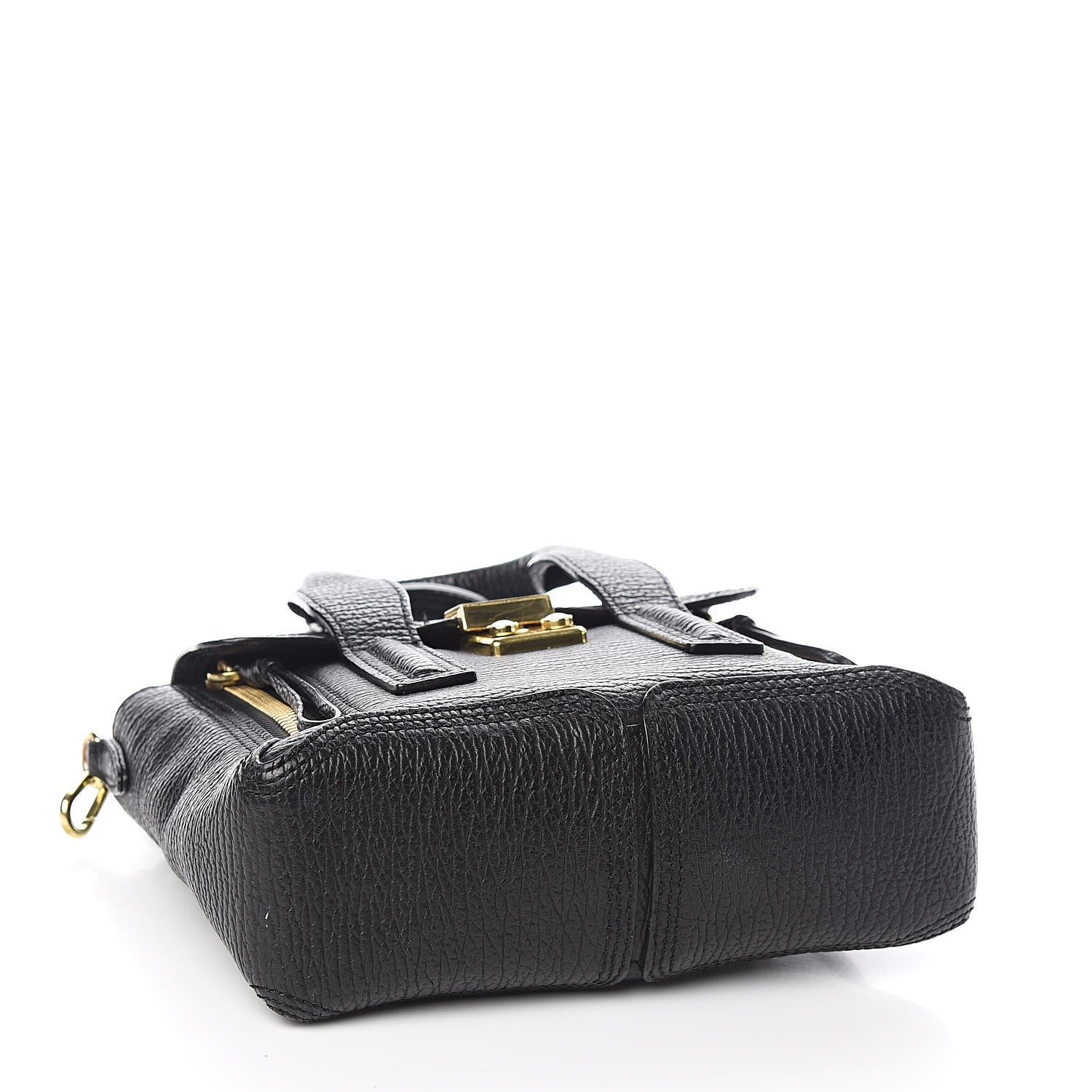 3.1 Phillip Lim 3.1 Textured Calfskin Mini Pashli Satchel Black 4 of 15