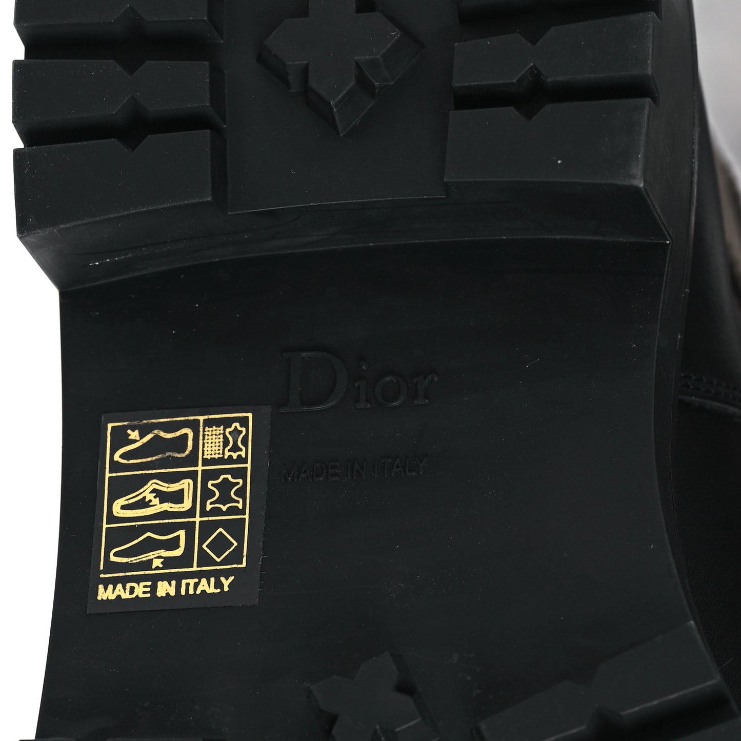 Technical Fabric Calfskin D-Major Boots 40 Taupe Black