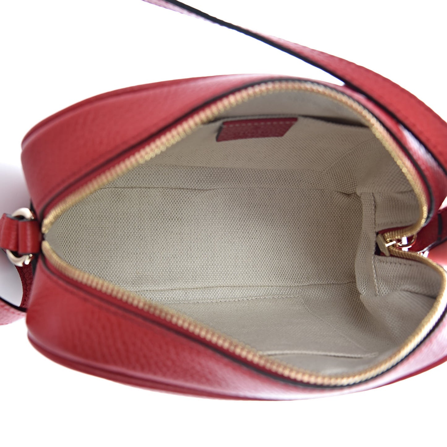 Pebbled Calfskin Small Soho Disco Bag Tabasco Red