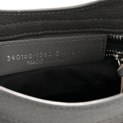 Balenciaga Chevre Silver Metallic Edge Hardware Mini City Bleu Acier 8 of 13