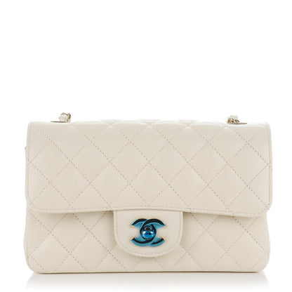 Chanel Caviar Quilted Mini Rectangular Flap White 1 of 8