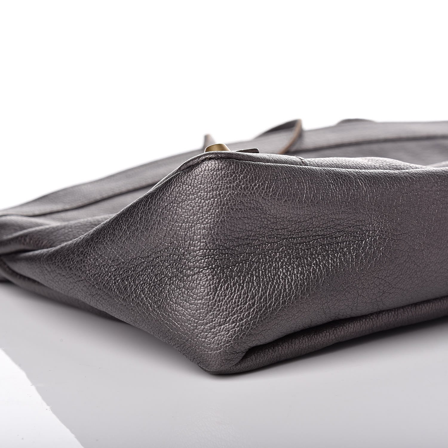 Balenciaga Chevre Classic Gold Hardware Premier Clutch Bronze 5 of 9