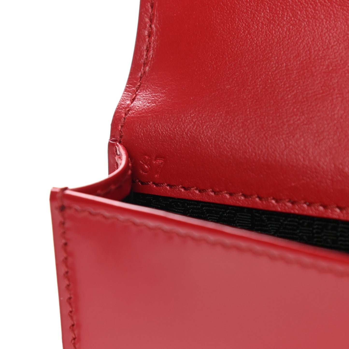 Spazzolato Playing With Cards Case Scarlatto