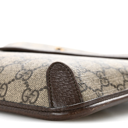 Gucci GG Supreme Monogram Web Medium Neo Vintage Flap Messenger Bag Beige New Acero 10 of 14