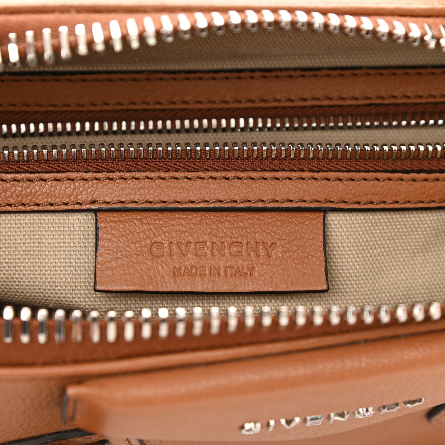 Sugar Goatskin Small Antigona Caramel