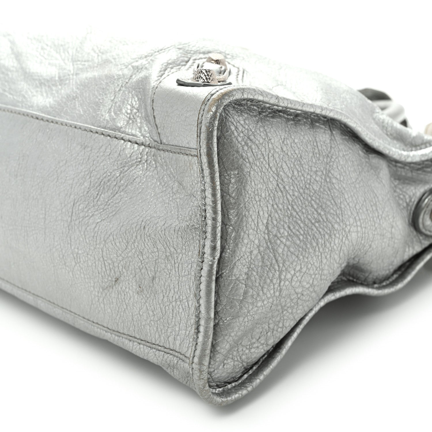 Balenciaga Metallic Agneau Giant 12 Silver Hardware City Gris Aluminum 11 of 12